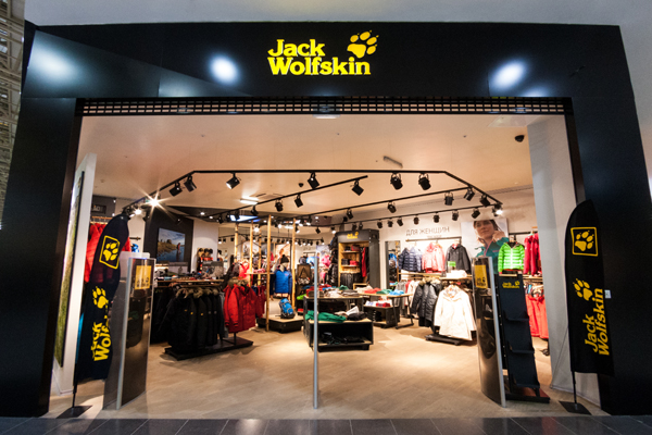 Отделка магазина Jack Wolfskin в ТРК МЕГА-ПАРНАС